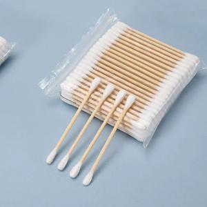 천연솜 나무 면봉 100pcs