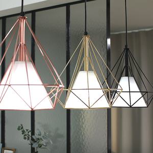 캐럿 1등 펜던트 다이아 식탁등 블랙 골드 로즈골드 카페 인테리어 포인트조명