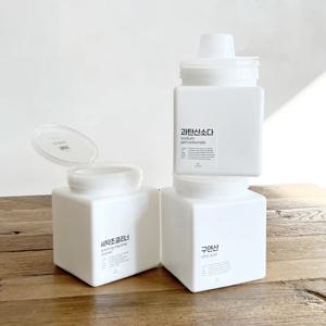 가루 보관통 베이킹소다 과탄산소다 구연산 소분통 2size