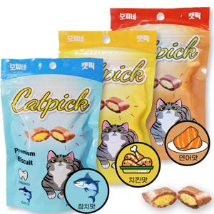 캣픽 고양이 비스켓 연어 85g x 3개입