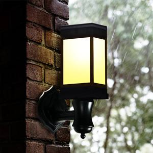 태양광 LED 외부 테라스 벽 조명등 야외 정원등 2세대 카페등 벽걸이형_2color