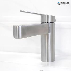 SUS304 스텐 원홀 세면 수전 B340 세면대 수도꼭지