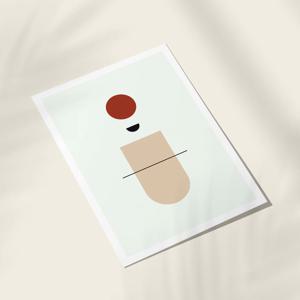 미니멀 모던 추상화 일러스트 그림 포스터 액자 - 36. 이그나이트 (3+1)