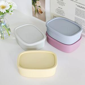 실리콘 도시락통 1칸 4colors