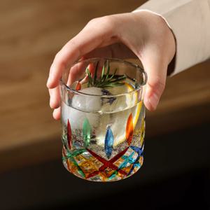 선물포장 1+1 프라카 팔레트 일자 언더락잔/양주잔 240ml 6color