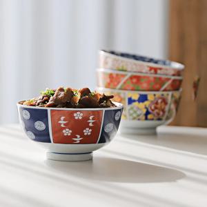 이마리 스타일 일본 도자기 돈부리볼 덮밥그릇