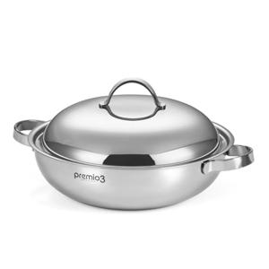 키친아트 프리미오3 통3중 IH 궁중전골 30cm /인덕션겸용 올스텐 양수냄비 전골냄비