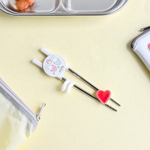 파스텔 미피 교정용 젓가락 유아 어린이집 유치원 연습용 아기수저 캐릭터 스텐 유아젓가락