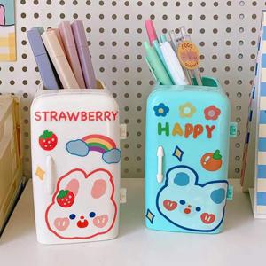 귀여운 캐릭터 냉장고 연필꽂이 3color & 랜덤 스티커