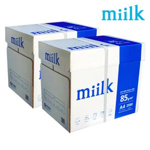 한국제지 밀크 A4 복사용지(A4용지) 85g 2500매 2BOX