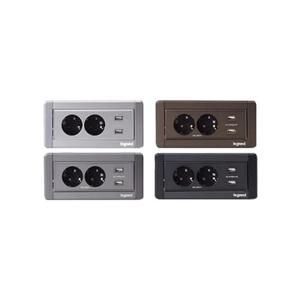 인테리어 빌트인 콘센트2구 USB2포트 매립형 팝업 콘센트