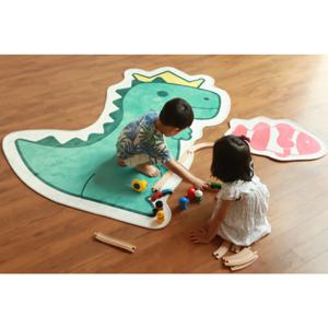 아이방 꾸미는 먼지없는 공룡 단모러그 카페트 겸용 128x160