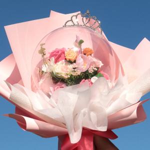 왕관 풍선꽃다발 2Color 특별한 선물 왕관 학사모 졸업식 선물