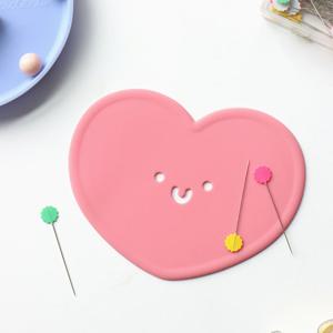 펀칭하트 실리콘 컵받침