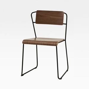 HUS 몰티 철재의자 목재방석(합판)