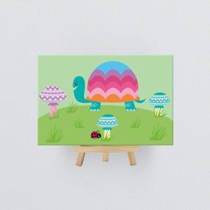 DIY미니이젤형 보석십자수 10x15cm 무지개 거북이
