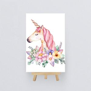 DIY미니이젤형 보석십자수 10x15cm 꽃송이 유니콘