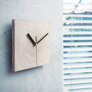 콘크리트 사각 벽시계 2colors
