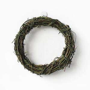 천연 나무리스 원형 15cm ( 넝쿨 리스틀 크리스마스 트리 꾸미기 월데코 겨울 장식품 )