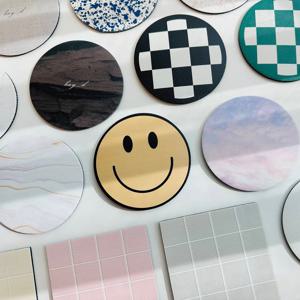 말랑 규조토 코스터 패브릭 티코스터 컵받침 물흡수 컵패드 홈카페