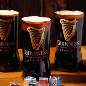 기네스 맥주잔 세트_4p 흑맥주를 위하여