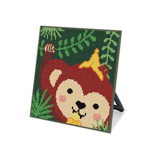 DIY 보석십자수 스탠드형 큐트 20x20cm DS40_(소)바나나 원숭이