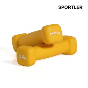 미용아령 네오프렌 여성 덤벨 여자 요가 필라테스 근력 미니 0.5kg 2개 세트