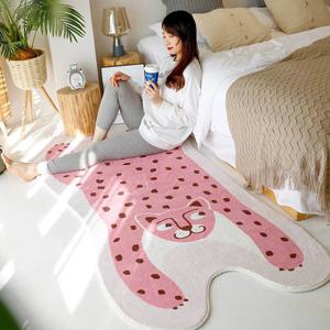 1+1 핑크레오파드 인테리어 롱 러그 침실 거실 현관 주방 매트 바닥 카페트 3size