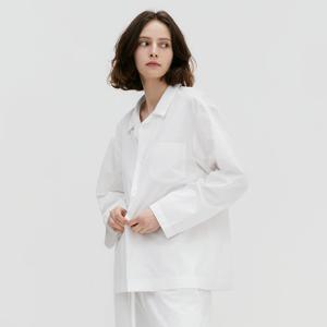 스테이 파자마 롱 슬리브 셔츠 트루 화이트