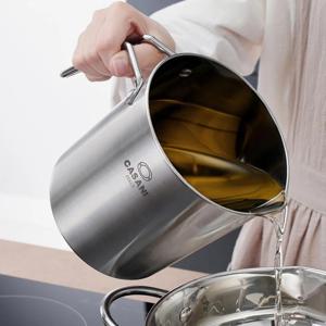 스텐 오일포트 오일팟 기름 정제 거름망 2L 세트