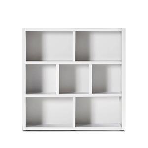 모던 3단 1200D 낮은책장 화이트