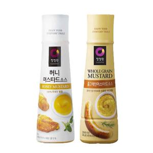 머스타드소스 2종 4개 골라담기 (홀그레인, 허니)