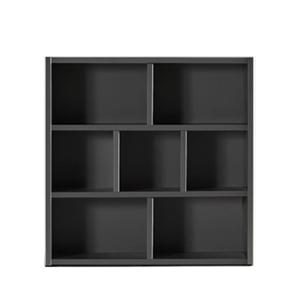 모던 3단 1200D 낮은책장 그레이