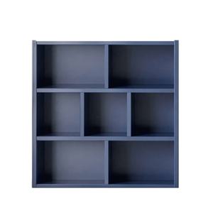 모던 3단 1200D 낮은책장 인디고블루