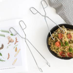 스텐비 삼각 가위형 면 빵 스파게티 바베큐 주방 집게 2size
