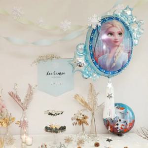 이벤트 생일 파티 겨울왕국2 눈결정 엘사 안나 양면 풍선