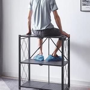 이동 수납장  4단 철제 접이식 매대 중량렉 선반