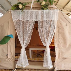 차박 커튼 차량 텐트 자동차 햇빛 가리개 트렁크 레이스 커텐 , 07프릴토끼풀