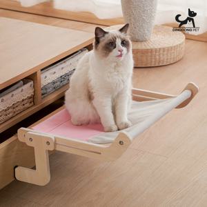 반려동물 고양이 구름 이동식 창틀해먹