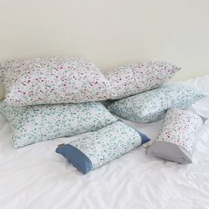 여름 시원한 양면 풍기인견 베개커버 안개꽃 3size 솜미포함