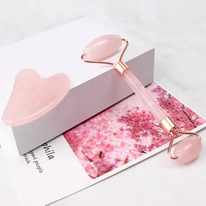 괄사 이중롤러 하트괄사 마사지 세트 얼굴 리프팅 주름 브이라인 쿨링 기계