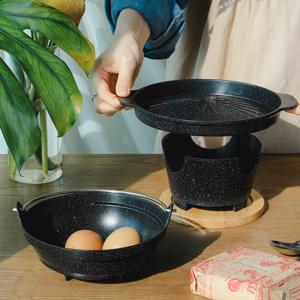 캠핑 감성 1인 미니 화로+불판+냄비+고체연료 풀세트