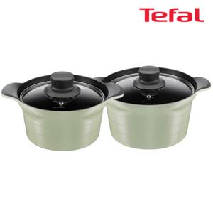 인덕션 티타늄 아로마 통주물 2종세트 (양수냄비 20cm + 24cm)