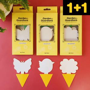 뿌리파리 끈끈이 세트 1+1 화분 벌레제거 고정대 포함 벌레끈끈이