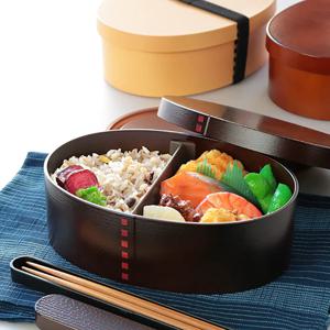 하코야 재팬/마게 와파 도시락(우드 스타일-타원형) 소풍 나들이 도시락