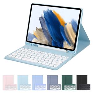 갤럭시탭A8 10.5 블루투스 키보드 케이스 S펜수납 북커버 AK-32