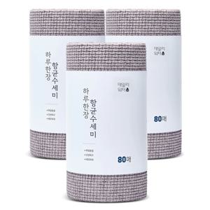하루한장 일회용 수세미 3롤/ 롤당80매