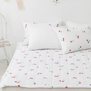 더블리 샤인체리 시어서커 고정밴드 침대패드 SS/Q 2size 이불패드