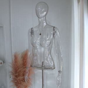 AI 모델 누끼컷 피노키오 옷가게 여자 투명 상반신 플라스틱 마네킹 아크릴 쇼핑몰 촬영용