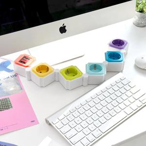 작은방꾸미기 지그재그 인테리어 디자인 멀티탭 5구 1.5M/3M